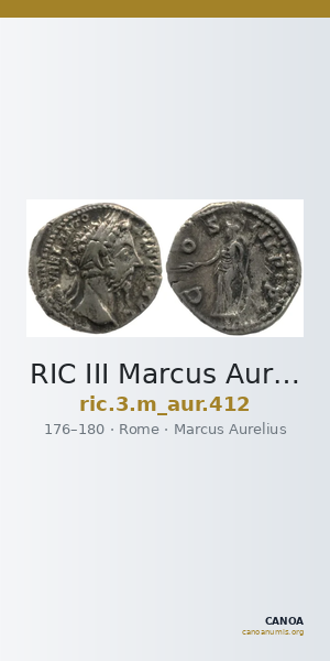 RIC III Marcus Aurelius 412 — CANOA