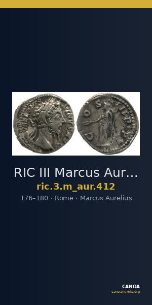 RIC III Marcus Aurelius 412 — CANOA