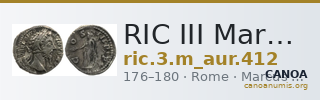RIC III Marcus Aurelius 412 — CANOA