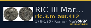RIC III Marcus Aurelius 412 — CANOA