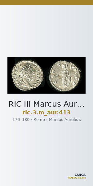 RIC III Marcus Aurelius 413 — CANOA