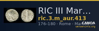 RIC III Marcus Aurelius 413 — CANOA