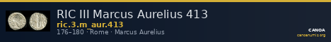 RIC III Marcus Aurelius 413 — CANOA