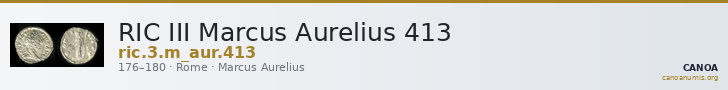 RIC III Marcus Aurelius 413 — CANOA