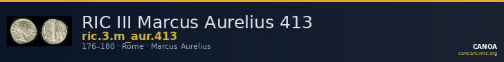 RIC III Marcus Aurelius 413 — CANOA