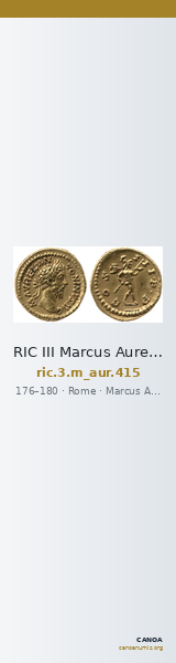 RIC III Marcus Aurelius 415 — CANOA