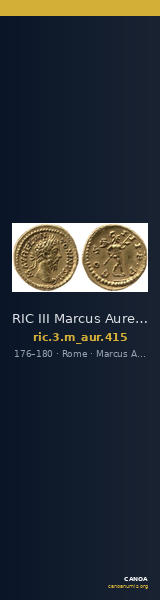 RIC III Marcus Aurelius 415 — CANOA