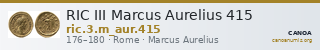 RIC III Marcus Aurelius 415 — CANOA