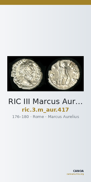 RIC III Marcus Aurelius 417 — CANOA