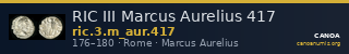 RIC III Marcus Aurelius 417 — CANOA