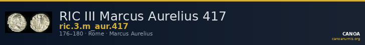 RIC III Marcus Aurelius 417 — CANOA