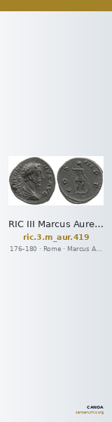 RIC III Marcus Aurelius 419 — CANOA