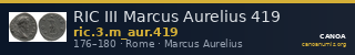 RIC III Marcus Aurelius 419 — CANOA