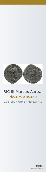 RIC III Marcus Aurelius 420 — CANOA