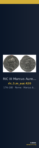 RIC III Marcus Aurelius 420 — CANOA