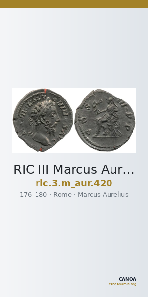 RIC III Marcus Aurelius 420 — CANOA