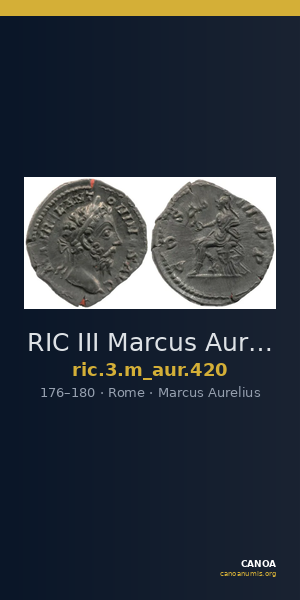 RIC III Marcus Aurelius 420 — CANOA