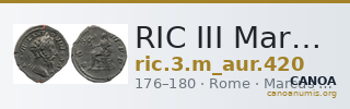 RIC III Marcus Aurelius 420 — CANOA