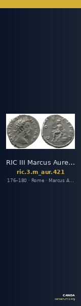 RIC III Marcus Aurelius 421 — CANOA