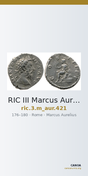 RIC III Marcus Aurelius 421 — CANOA