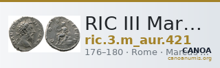 RIC III Marcus Aurelius 421 — CANOA