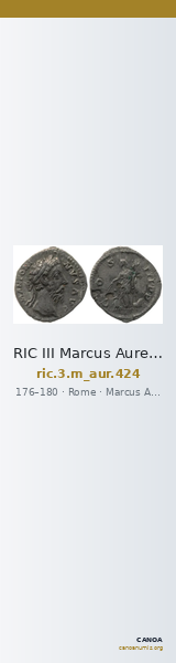 RIC III Marcus Aurelius 424 — CANOA