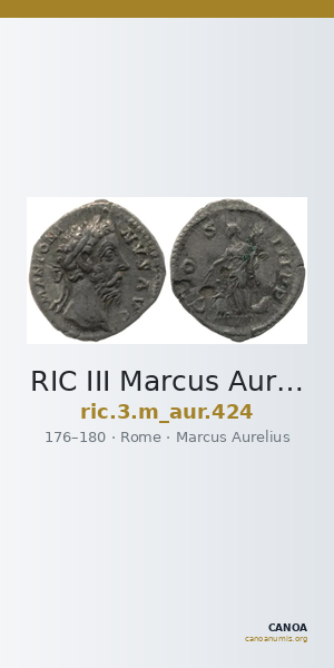 RIC III Marcus Aurelius 424 — CANOA