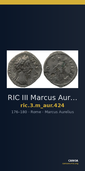 RIC III Marcus Aurelius 424 — CANOA