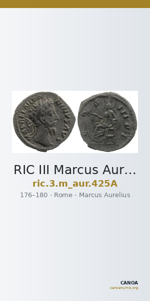 RIC III Marcus Aurelius 425A — CANOA