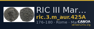 RIC III Marcus Aurelius 425A — CANOA