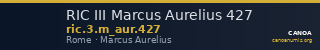 RIC III Marcus Aurelius 427 — CANOA