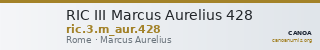 RIC III Marcus Aurelius 428 — CANOA