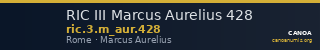 RIC III Marcus Aurelius 428 — CANOA