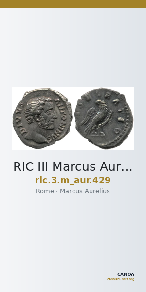 RIC III Marcus Aurelius 429 — CANOA