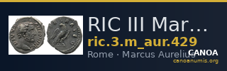 RIC III Marcus Aurelius 429 — CANOA