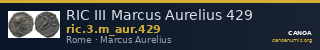 RIC III Marcus Aurelius 429 — CANOA