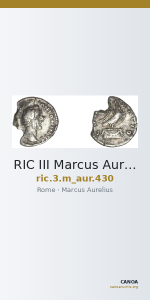 RIC III Marcus Aurelius 430 — CANOA