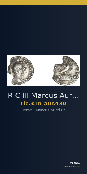 RIC III Marcus Aurelius 430 — CANOA