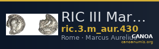 RIC III Marcus Aurelius 430 — CANOA