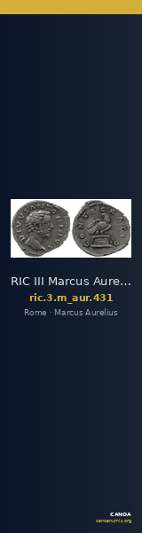 RIC III Marcus Aurelius 431 — CANOA