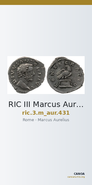 RIC III Marcus Aurelius 431 — CANOA