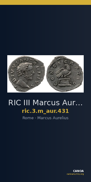 RIC III Marcus Aurelius 431 — CANOA