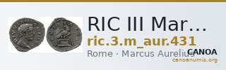 RIC III Marcus Aurelius 431 — CANOA