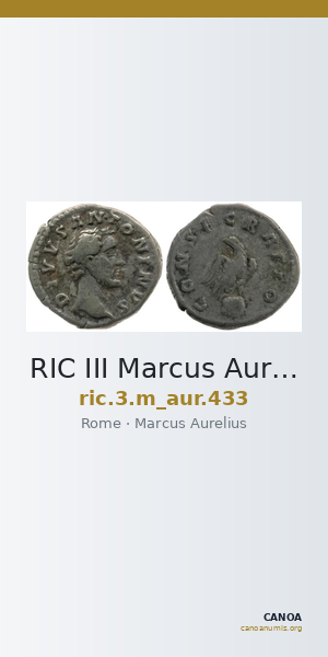 RIC III Marcus Aurelius 433 — CANOA