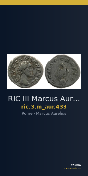 RIC III Marcus Aurelius 433 — CANOA