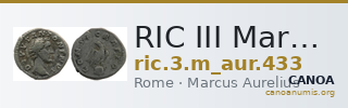 RIC III Marcus Aurelius 433 — CANOA