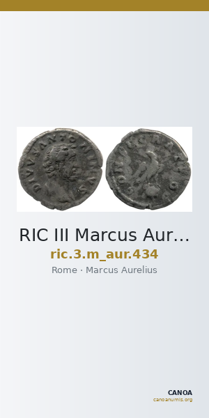 RIC III Marcus Aurelius 434 — CANOA