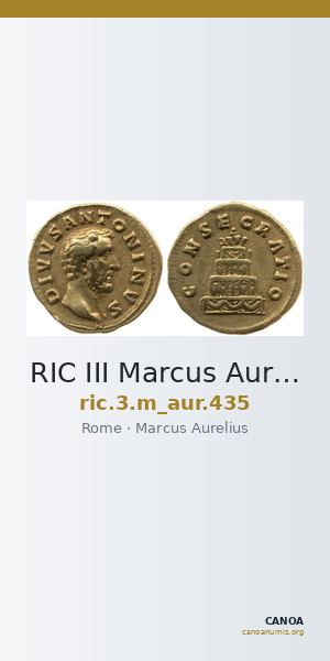 RIC III Marcus Aurelius 435 — CANOA