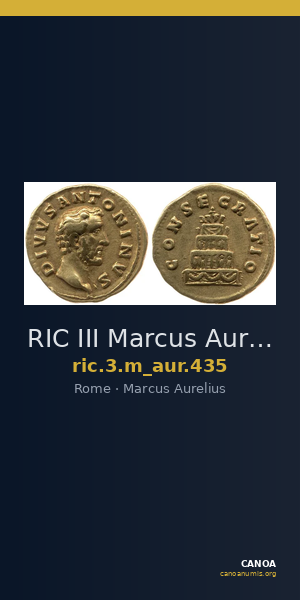 RIC III Marcus Aurelius 435 — CANOA