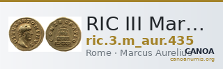 RIC III Marcus Aurelius 435 — CANOA